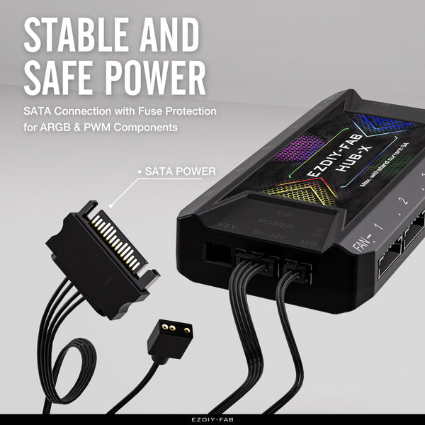 ARGB 6-PIN FAN HUB-X