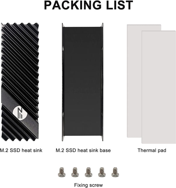 High Performance M.2 SSD Heatsink