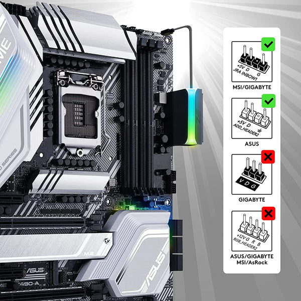 ARGB 24-pin 90 Degree Power Connector
