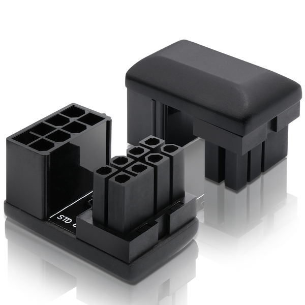 GPU 8 Pin U Turn 180° Connector (Standard) - 2 PACK