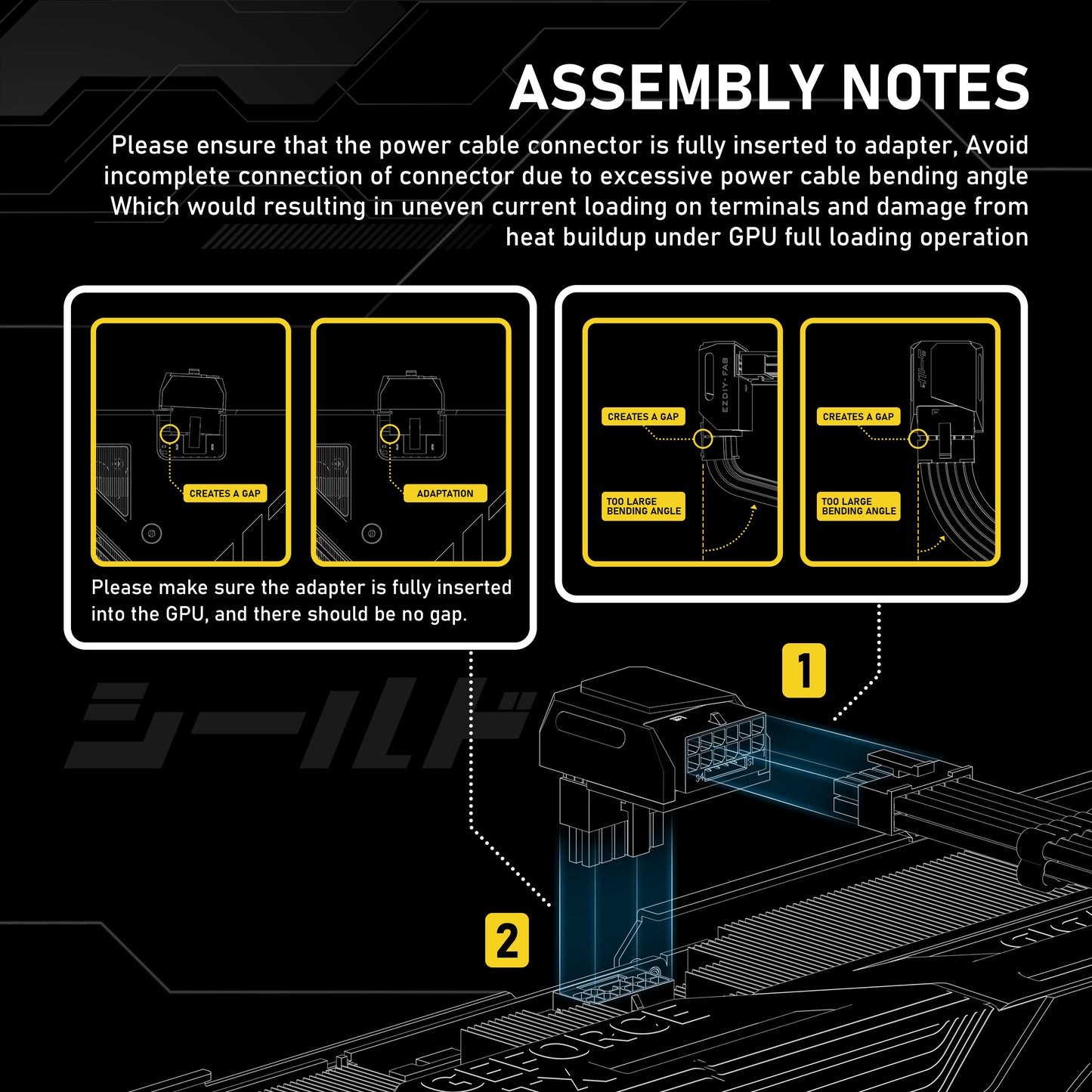 SHIELD PCIE 5.0 GPU ANGLE ADAPTER-90 Degrees RVS