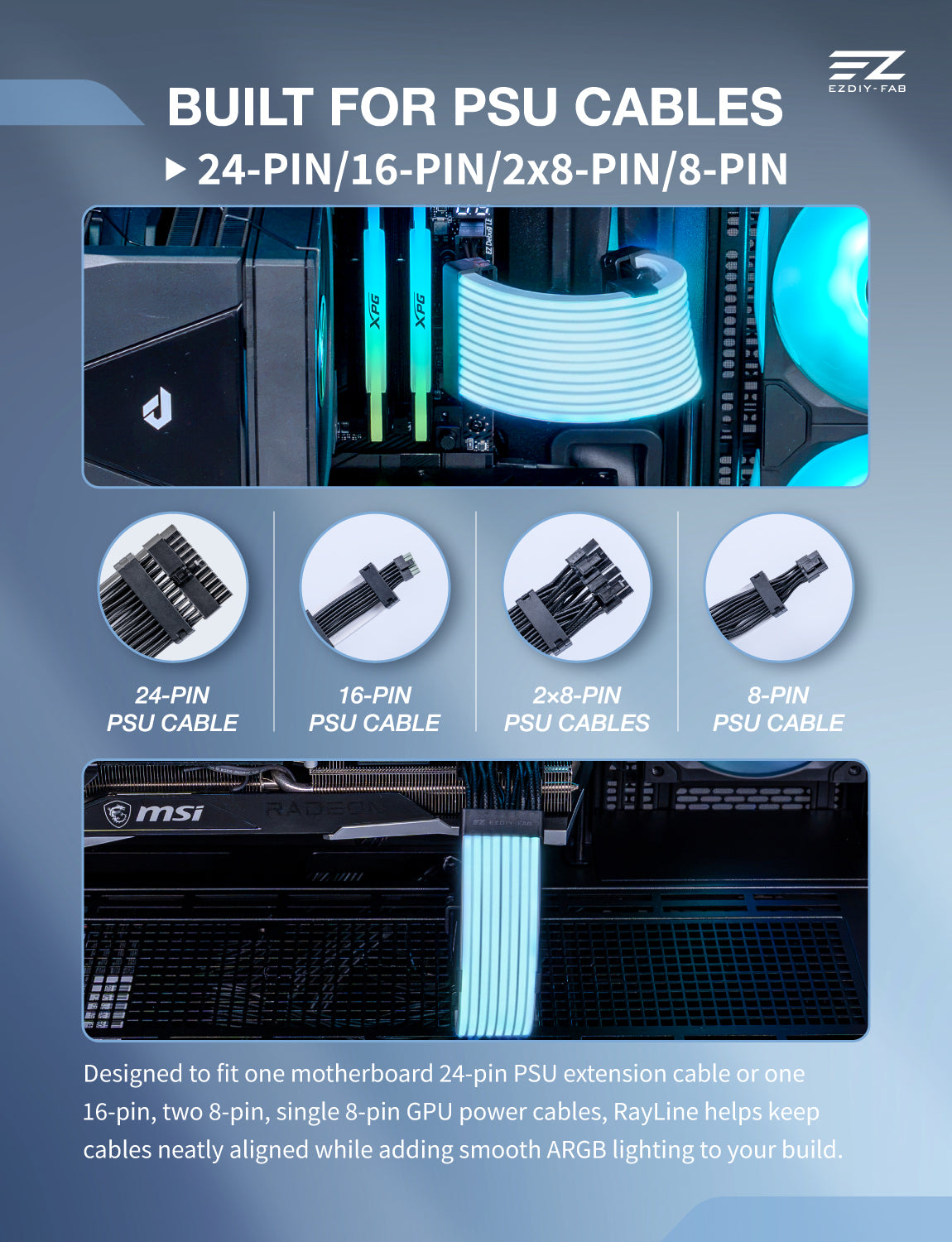RAYLINE ARGB CABLE COVER KIT LC16