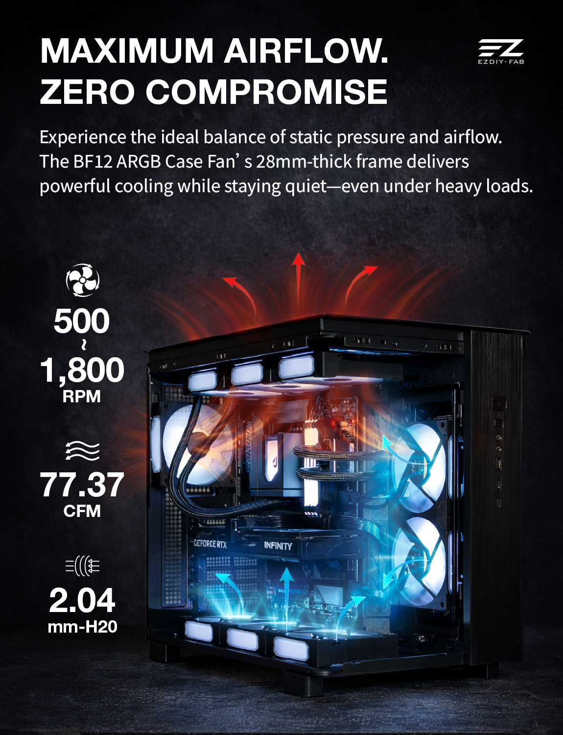 BF12 360mm All-in-One ARGB PWM Case Fan
