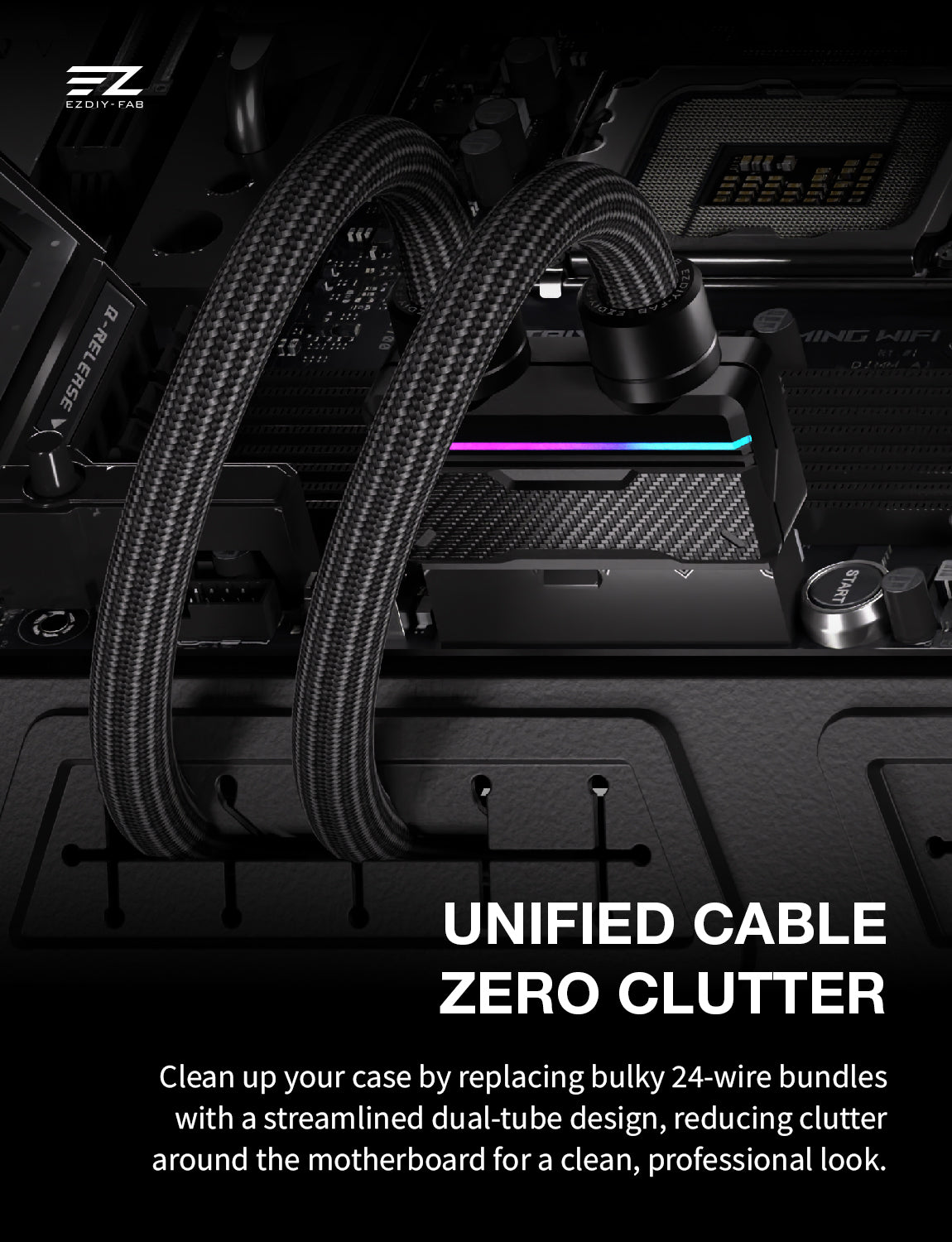 UNIFAS ARGB 24Pin PC PSU Extension Cable