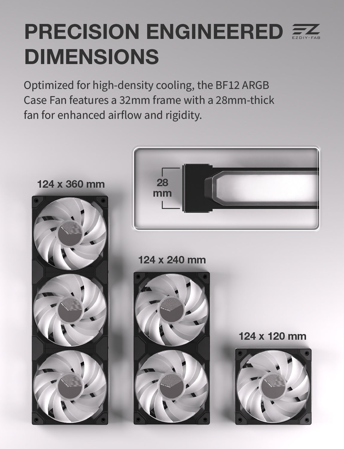 BF12 360mm All-in-One ARGB PWM Case Fan