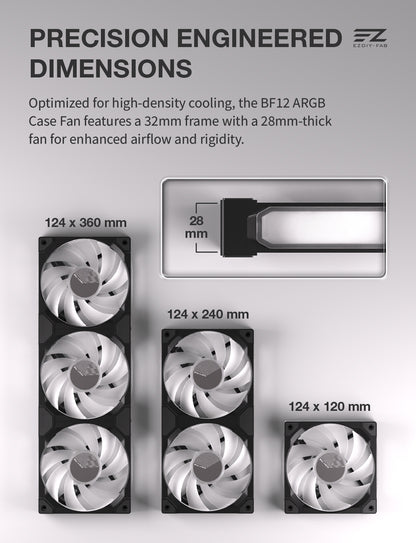 BF12 360mm All-in-One ARGB PWM Case Fan