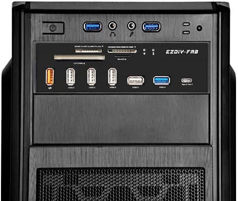 5.25in PC Front Panel Internal Card Reader USB HUB, USB 3.1 Gen2 Type-C Port