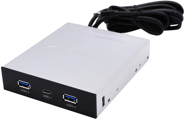 3.5 inch 2-Port USB3.0 Type A and USB3.1 Type C GEN2 Front Panel USB Hub