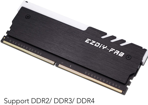 12V RGB DDR Memory RAM Cooler - 2 PACK