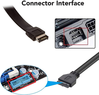 3.5in PC Front Panel Internal Card Reader USB HUB, USB 3.1 Gen2 Type-C Port,USB 3.0