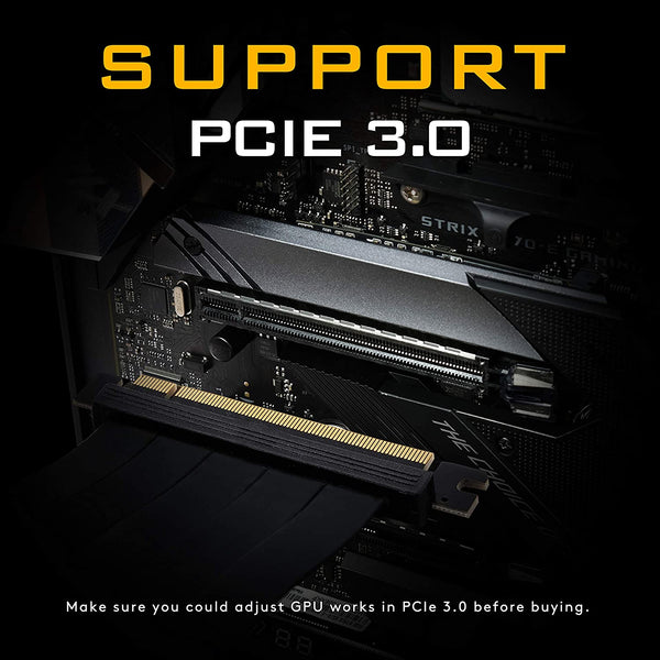 5V ARGB Vertical GPU Bracket with PCIE 3.0 Riser Cable - White
