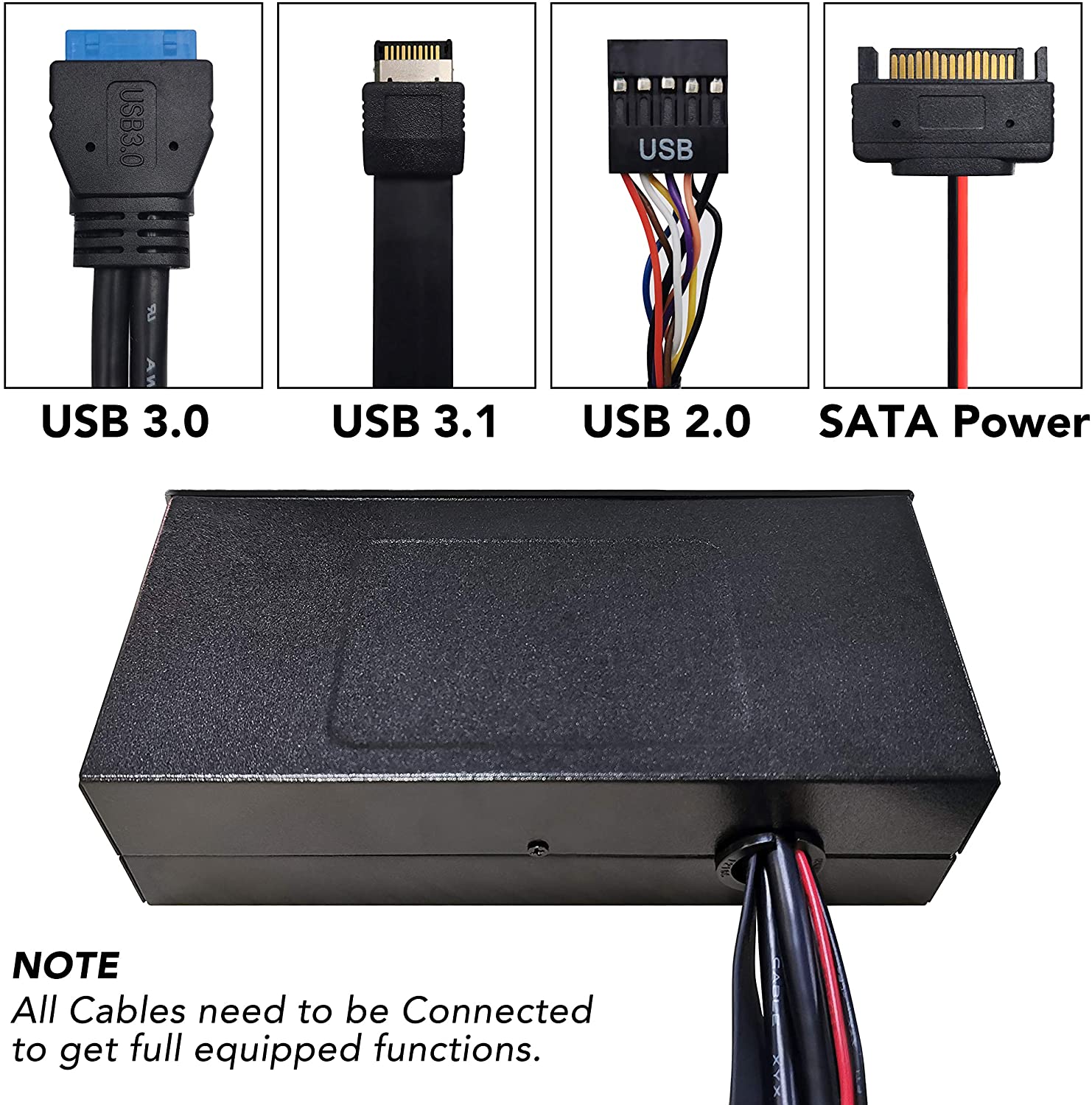 5.25in PC Front Panel Internal Card Reader USB HUB, USB 3.1 Gen2