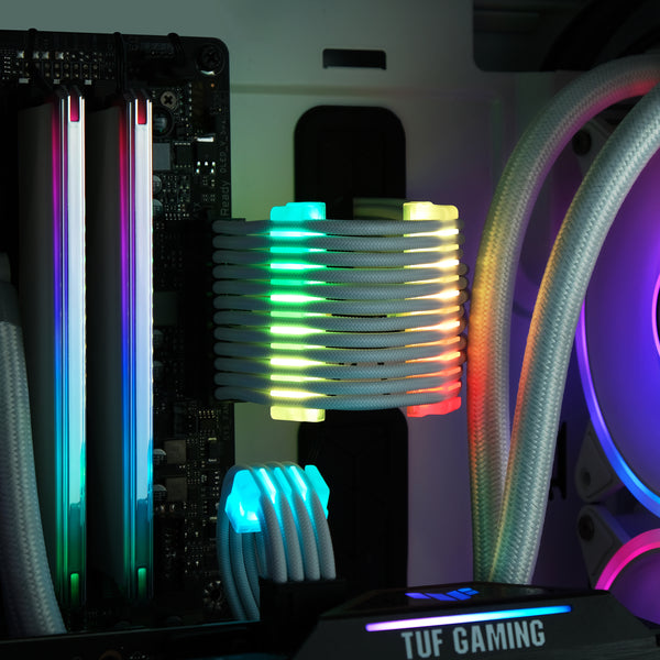 RGB LED Combs for Cable Management with RF Control