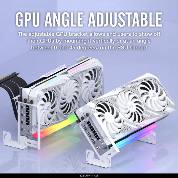 PCIE 4.0 Multi-Angle GPU MOUNT WITH ARGB MODULE