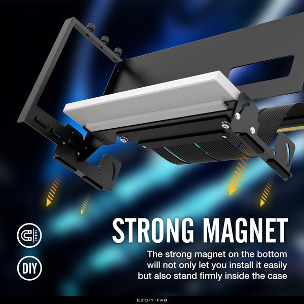 PCIE 4.0 Multi-Angle GPU MOUNT WITH ARGB MODULE