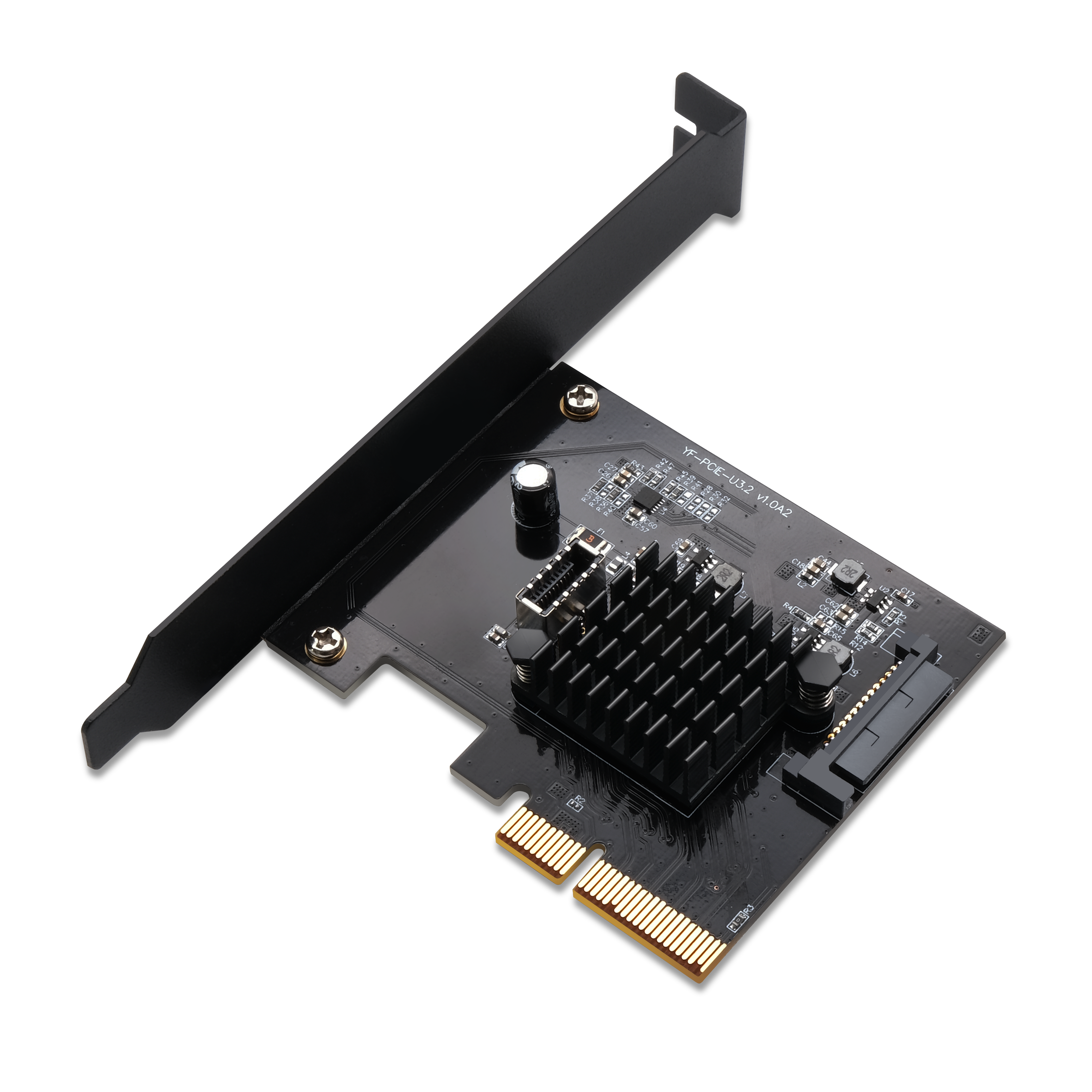 Carte d'extension PCIE USB 3.1 GEN2 type-e, 10Gbps PCI Express 3.0 1X à 20 broches, connecteur de panneau avant de Type C pour Windows 10/8 7 Carte d'extension PCIE USB 3.1 GEN2 type-e, 10Gbps PCI Express 3.0 1X à 20 broches, connecteur de panneau avant de Type C pour Windows 10/8 7