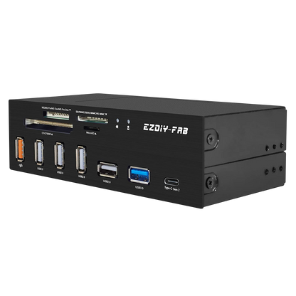5.25in PC Front Panel Internal Card Reader USB HUB, USB 3.1 Gen2 Type-C Port