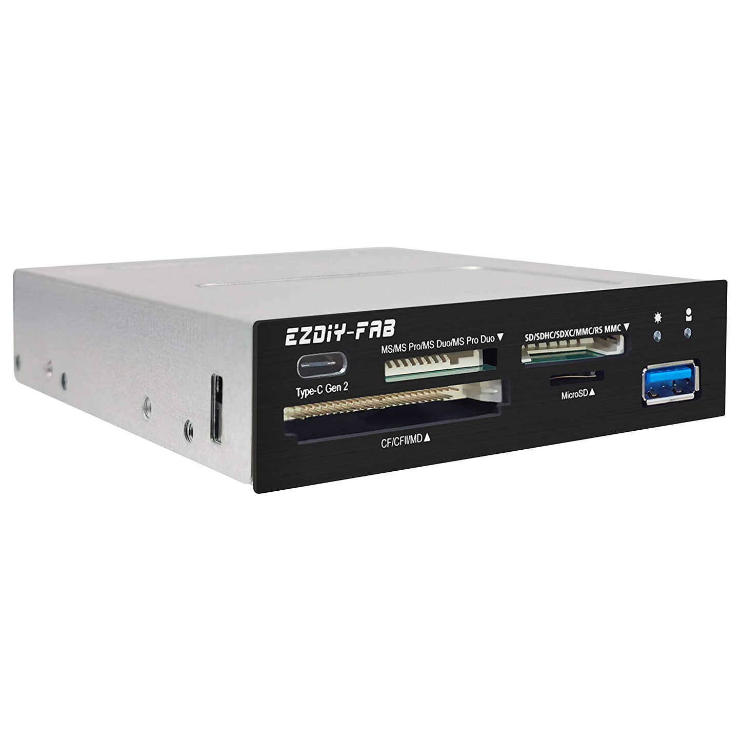 3.5in PC Front Panel Internal Card Reader USB HUB, USB 3.1 Gen2 Type-C Port,USB 3.0