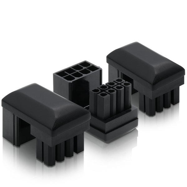 GPU 8 Pin U Turn 180° Connector (Reverse) - 3 PACK